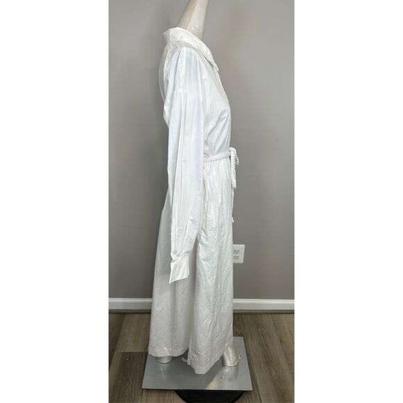 Xirena Katia Cotton Poplin Tie-Waist Midi-Dress Size X-Large $298 - Picture 7 of 8